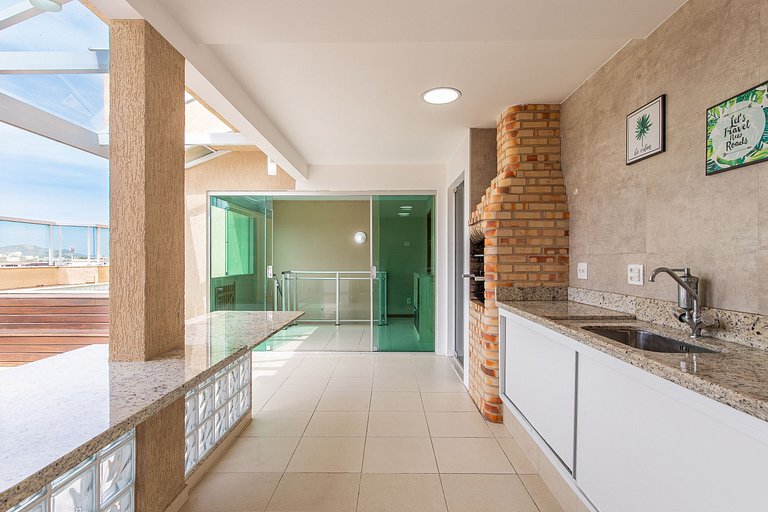 Penthouse con Piscina, Parrilla y Vista al Canal