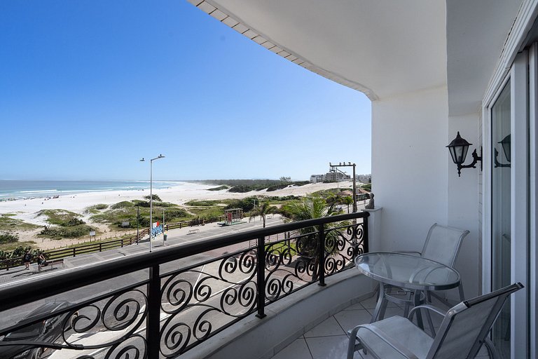 Apto con vista al mar y atardecer en Praia Grande