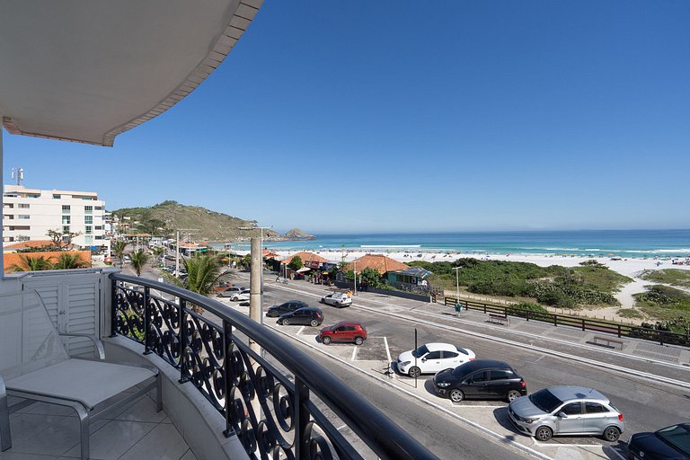 Apto with Sea and Sunset Views in Praia Grande