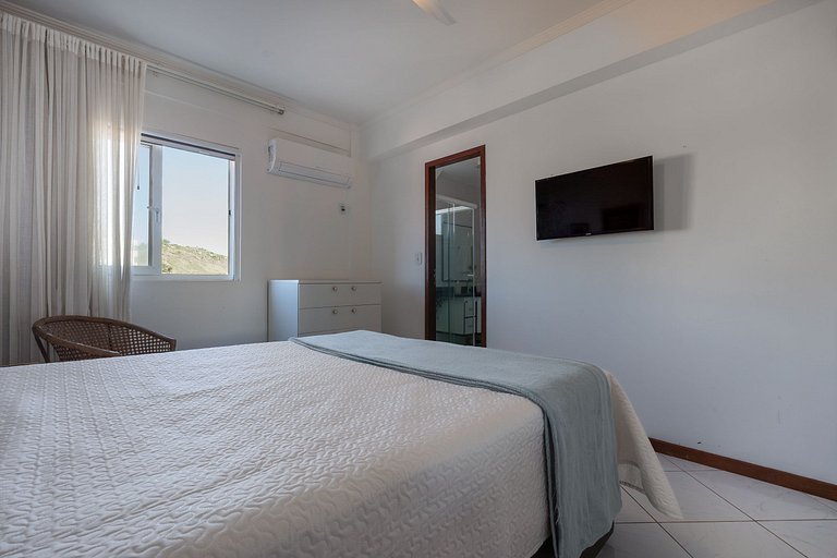 Apto with Sea and Sunset Views in Praia Grande