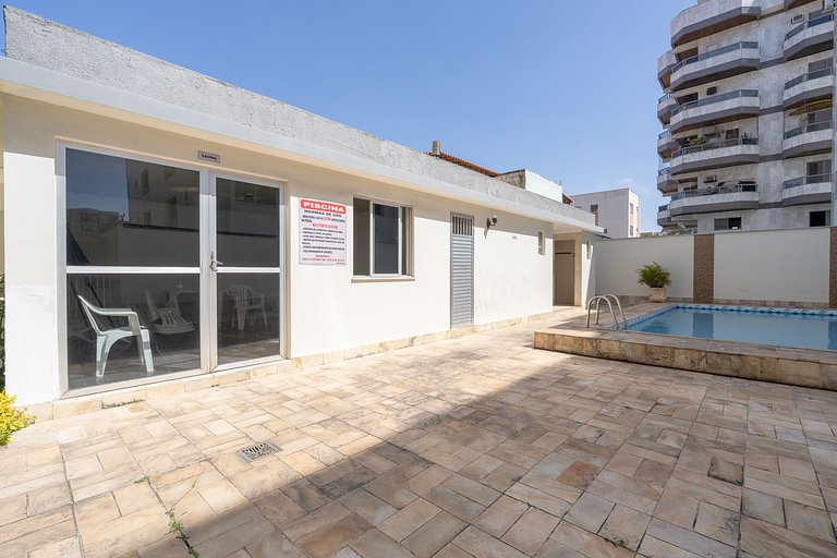 Apto a 250m da Praia do Forte c/ Piscina e Sauna