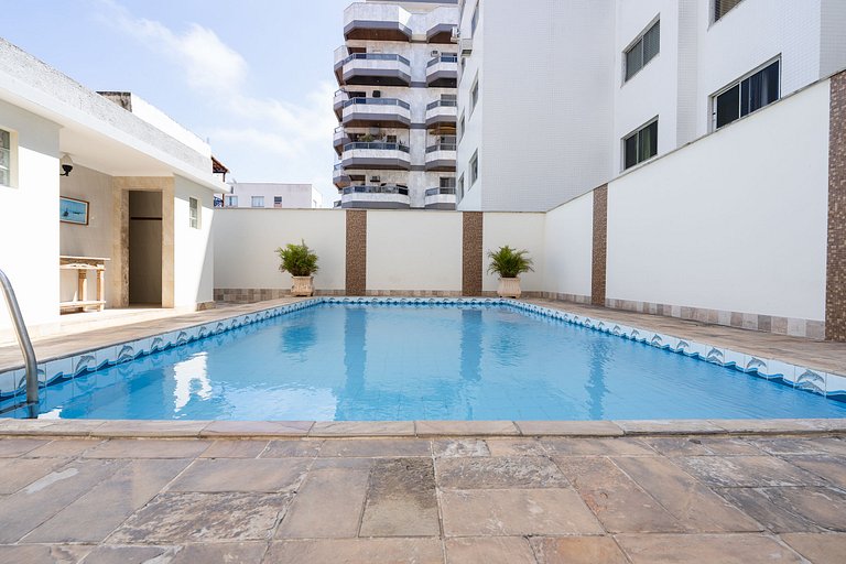 Apto a 250m da Praia do Forte c/ Piscina e Sauna