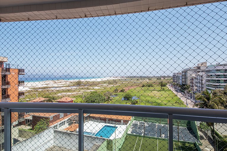 Apto com Vista Mar e Piscina na Praia do Forte